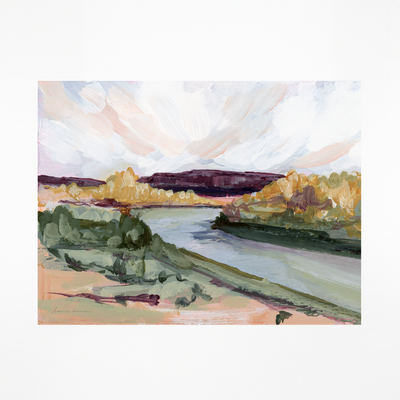 "Bluff River" Art Print