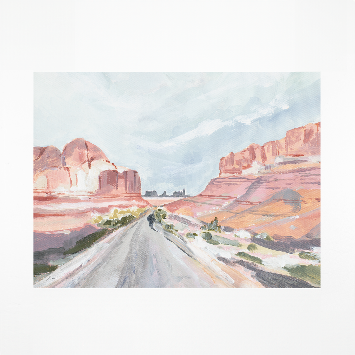 "Canyon Road" Art Print