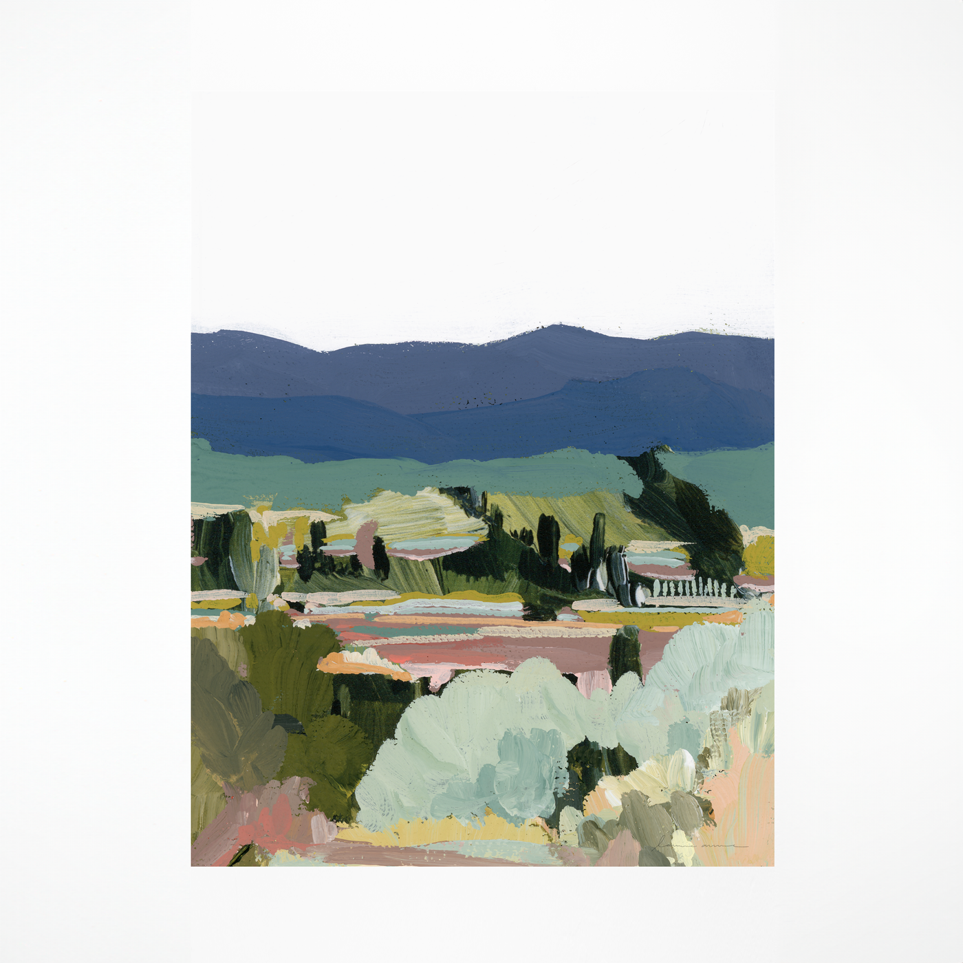 "Catalonia Hills" Art Print