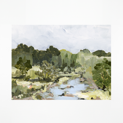 "Countryside Creek" Art Print