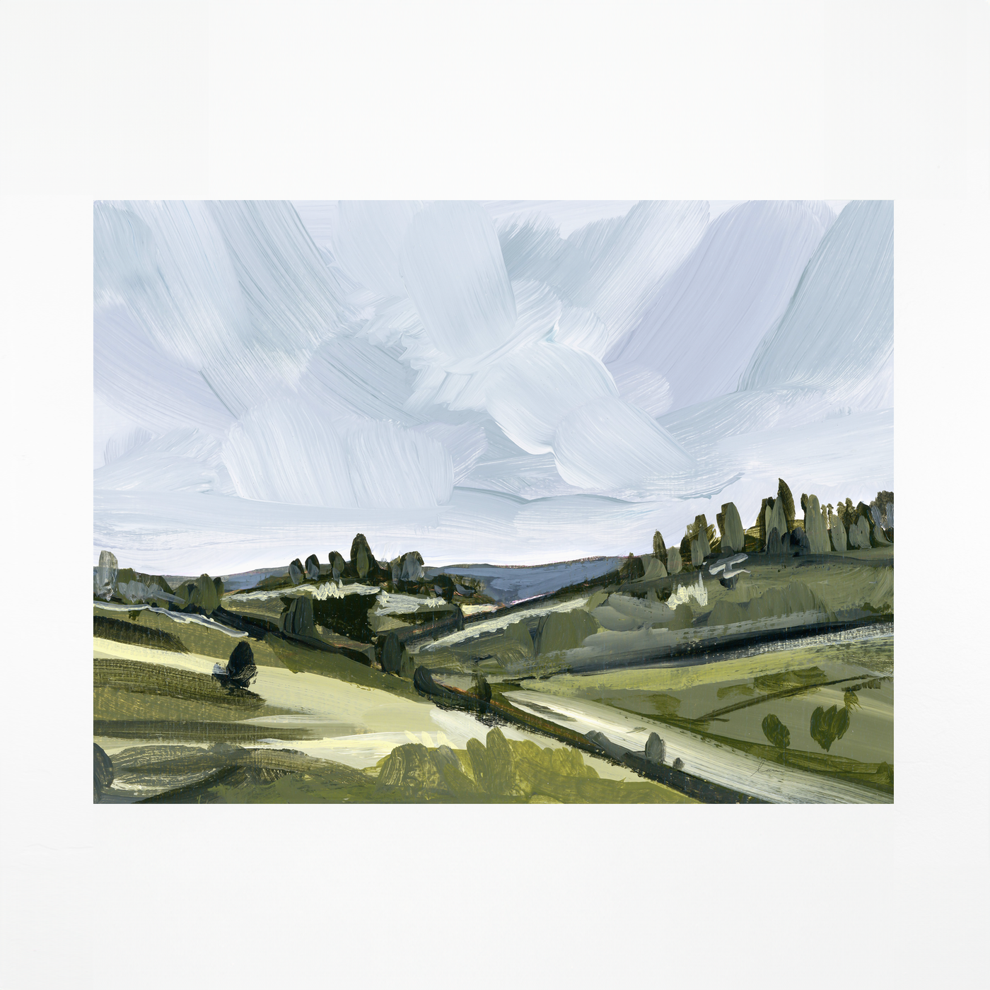 "Italian Hills" Art Print