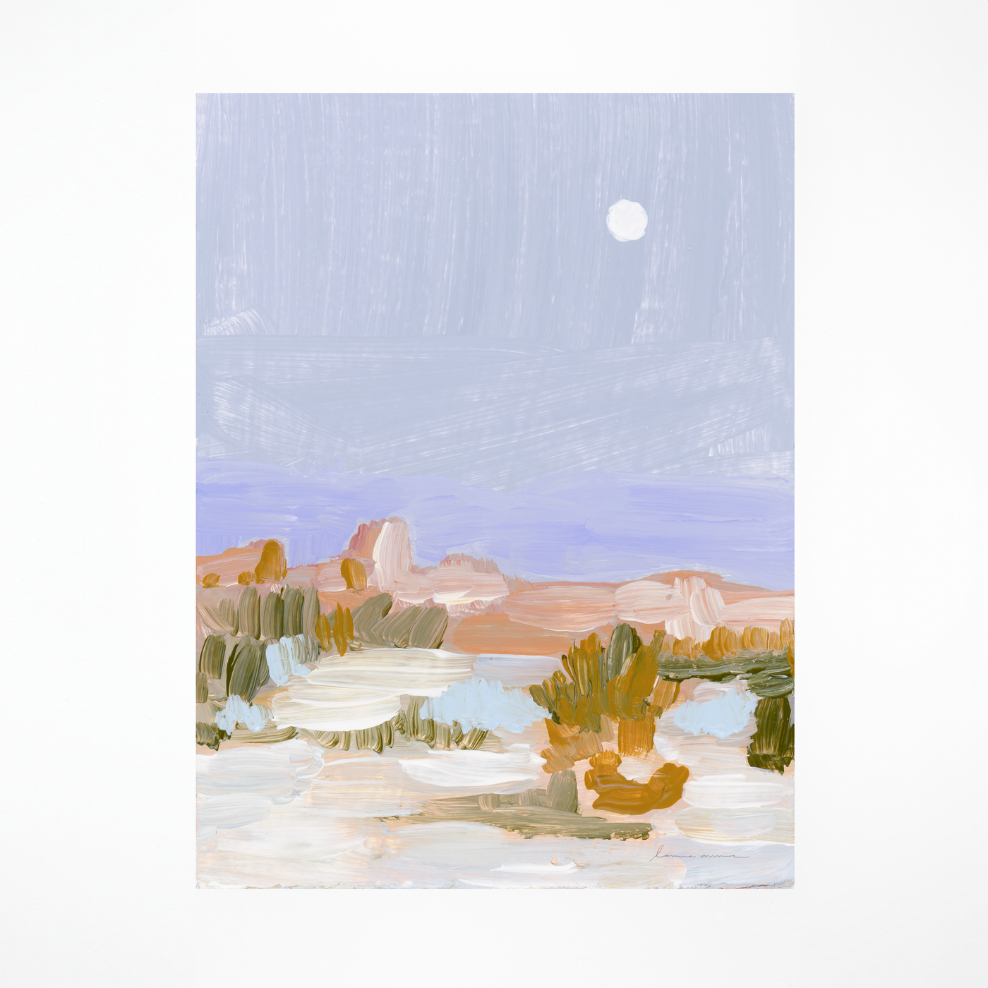 "Joshua Tree Moon" Art Print