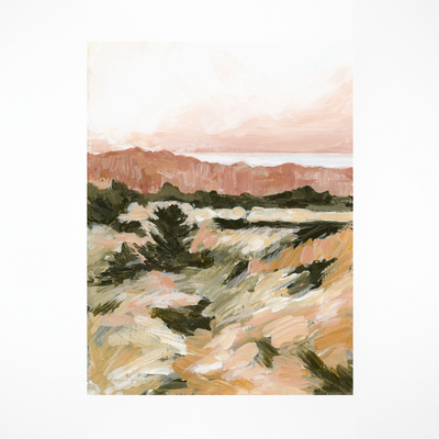 "Ochre Coast" Art Print