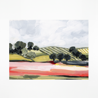 "Red Fields" Art Print