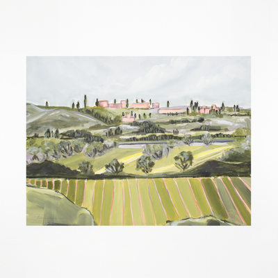 "Tuscan Hills" Art Print