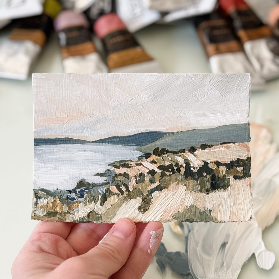 "Windy Coast" Tiny Landscape